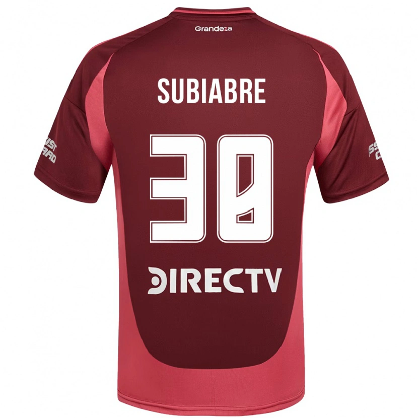Danxen Dětské Ian Subiabre #38 Bílá Červená Daleko Hráčské Dresy 2025/26 Dres