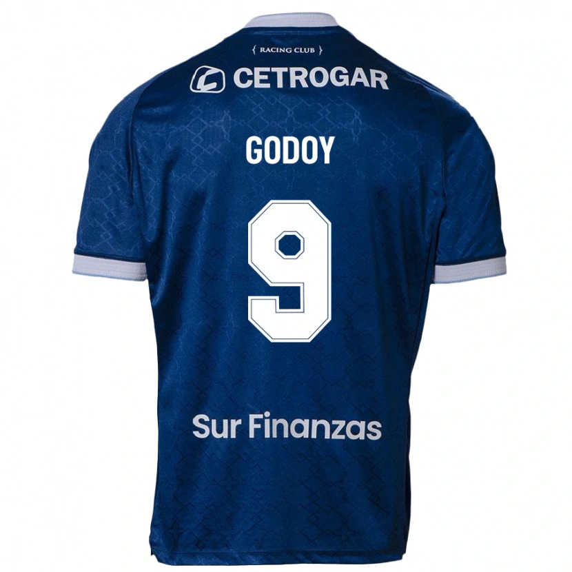 Danxen Dětské Santiago Godoy #9 Nebesky Modrá Daleko Hráčské Dresy 2025/26 Dres