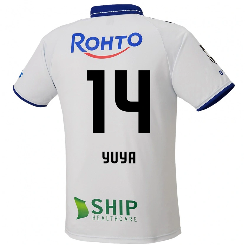Danxen Dětské Yuya Fukuda #14 Modrá Bílá Černá Daleko Hráčské Dresy 2025/26 Dres