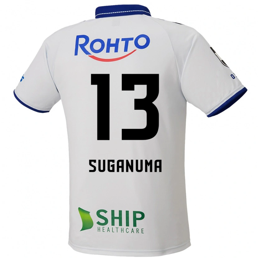 Danxen Dětské Shunya Suganuma #13 Modrá Bílá Černá Daleko Hráčské Dresy 2025/26 Dres