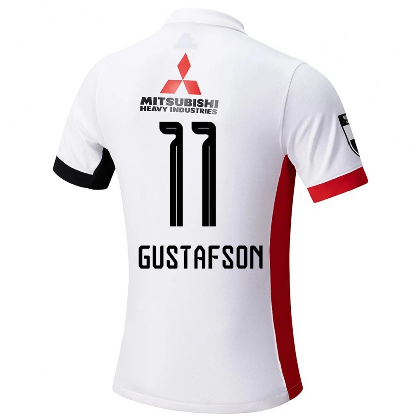 Danxen Dětské Samuel Gustafson #11 Červená Bílá Daleko Hráčské Dresy 2025/26 Dres