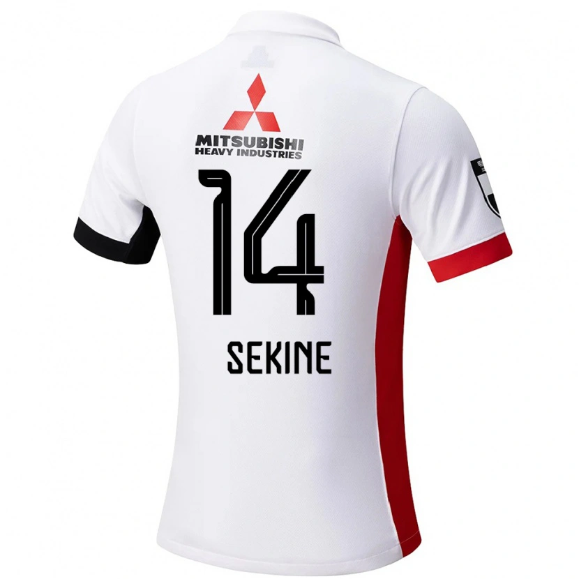 Danxen Dětské Takahiro Sekine #14 Červená Bílá Daleko Hráčské Dresy 2025/26 Dres