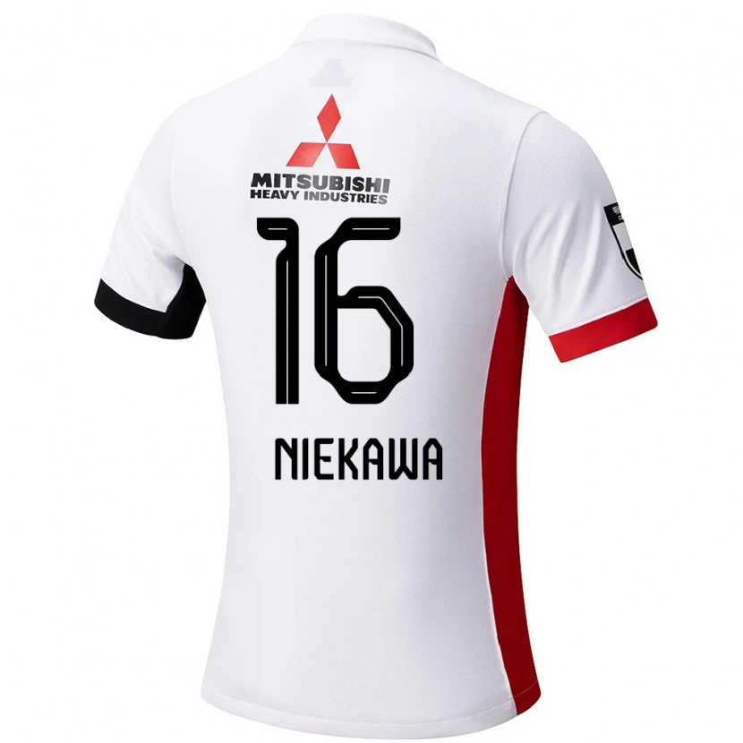 Danxen Dětské Ayumi Niekawa #16 Červená Bílá Daleko Hráčské Dresy 2025/26 Dres