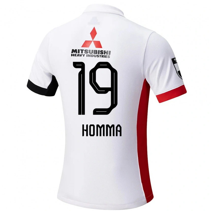 Danxen Dětské Shion Homma #19 Červená Bílá Daleko Hráčské Dresy 2025/26 Dres
