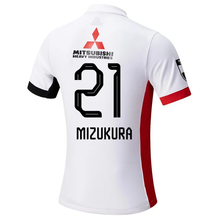 Danxen Dětské Kei Mizukura #21 Červená Bílá Daleko Hráčské Dresy 2025/26 Dres