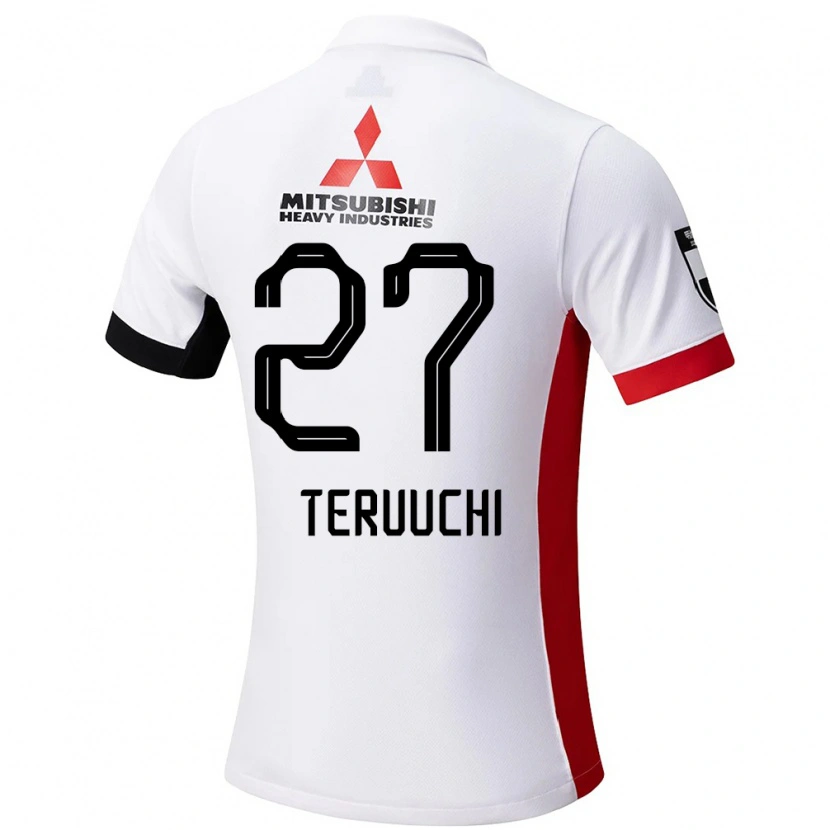 Danxen Dětské Toshikazu Teruuchi #27 Červená Bílá Daleko Hráčské Dresy 2025/26 Dres