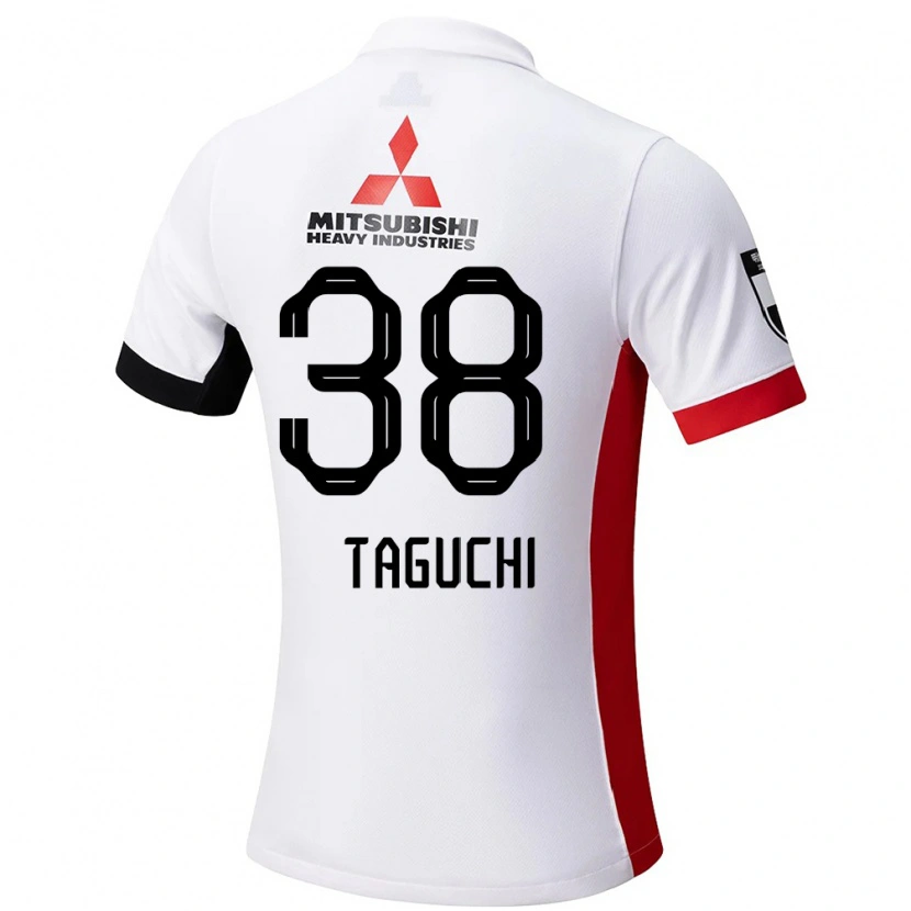 Danxen Dětské Keita Taguchi #38 Červená Bílá Daleko Hráčské Dresy 2025/26 Dres