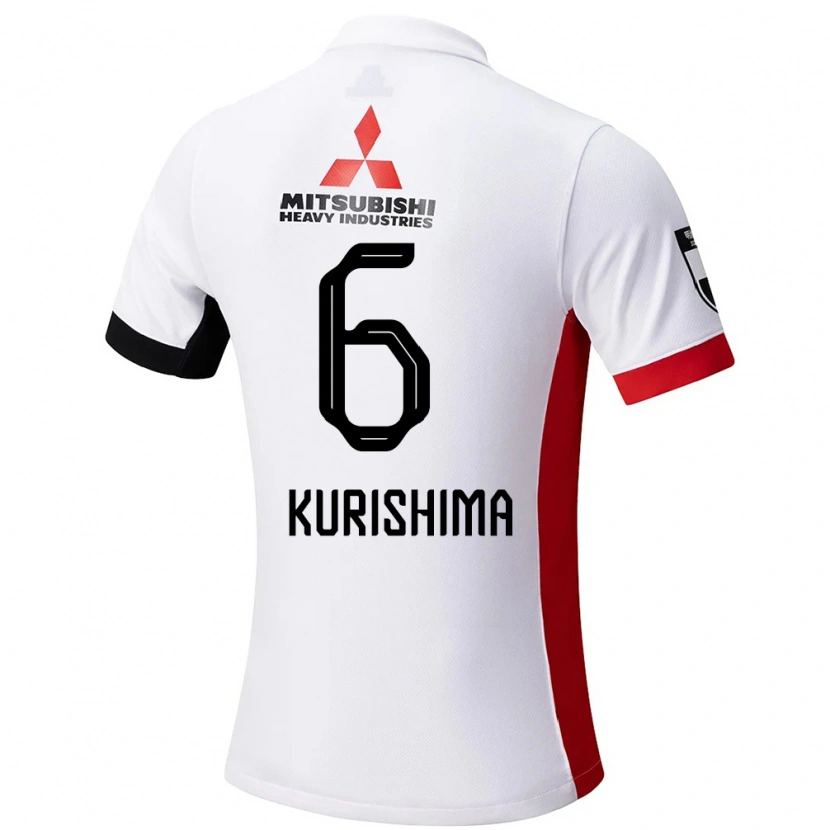 Danxen Dětské Akari Kurishima #6 Bílá Černá Daleko Hráčské Dresy 2025/26 Dres