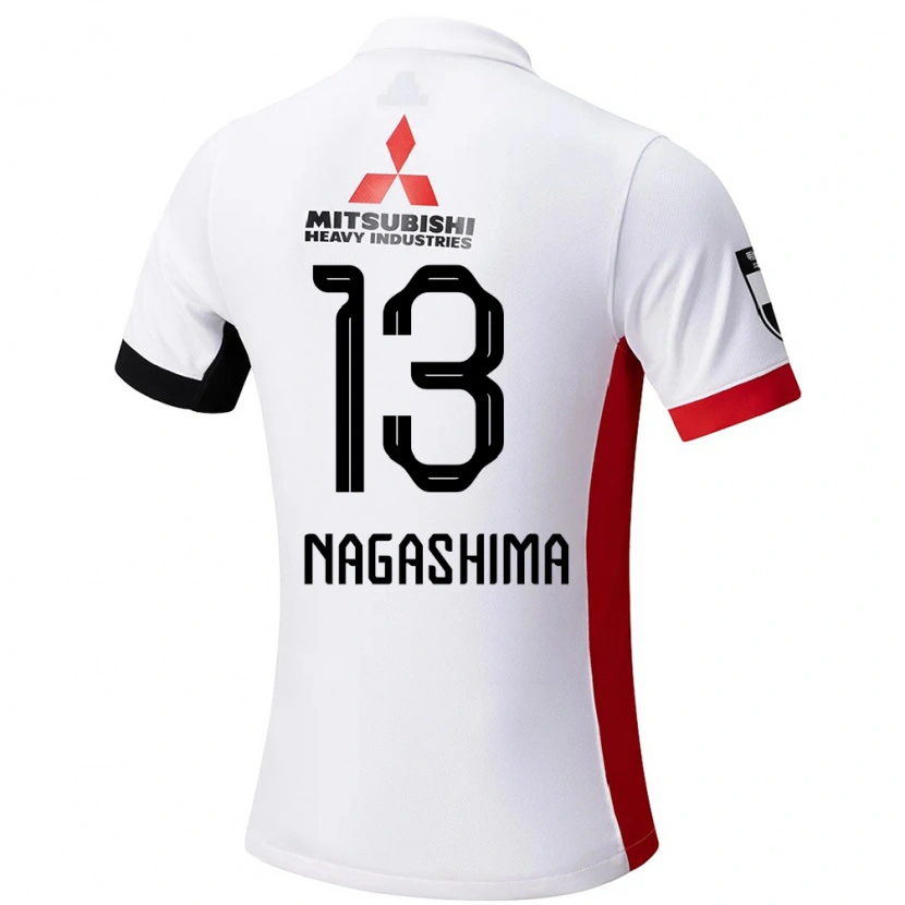 Danxen Dětské Reina Nagashima #13 Červená Bílá Daleko Hráčské Dresy 2025/26 Dres