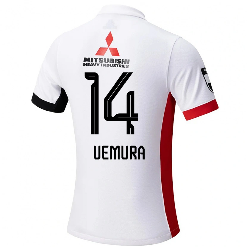 Danxen Dětské Shoko Uemura #14 Červená Bílá Daleko Hráčské Dresy 2025/26 Dres