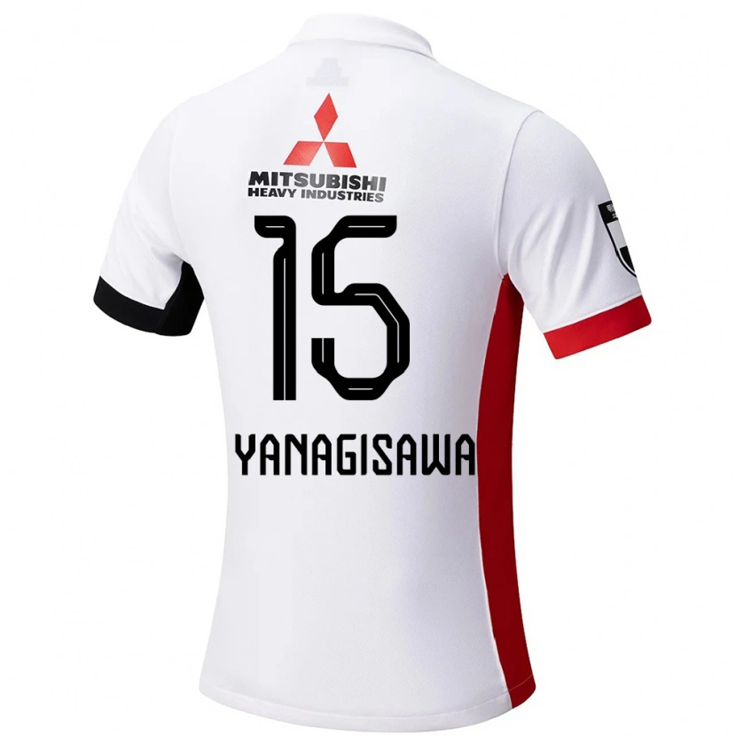 Danxen Dětské Saki Yanagisawa #15 Červená Bílá Daleko Hráčské Dresy 2025/26 Dres