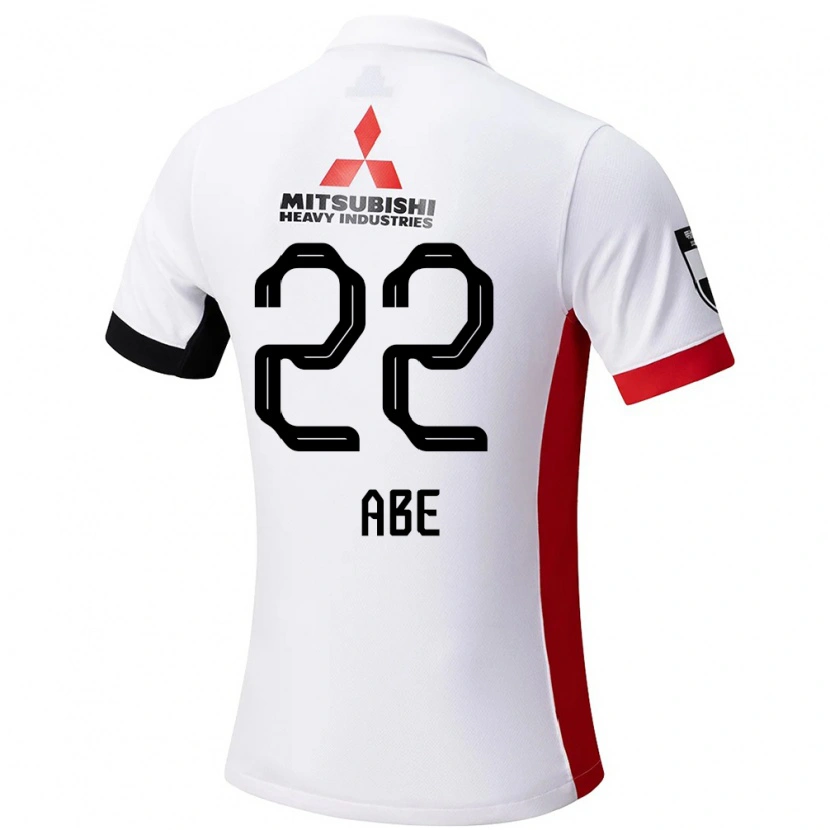 Danxen Dětské Yuki Abe #22 Červená Bílá Daleko Hráčské Dresy 2025/26 Dres