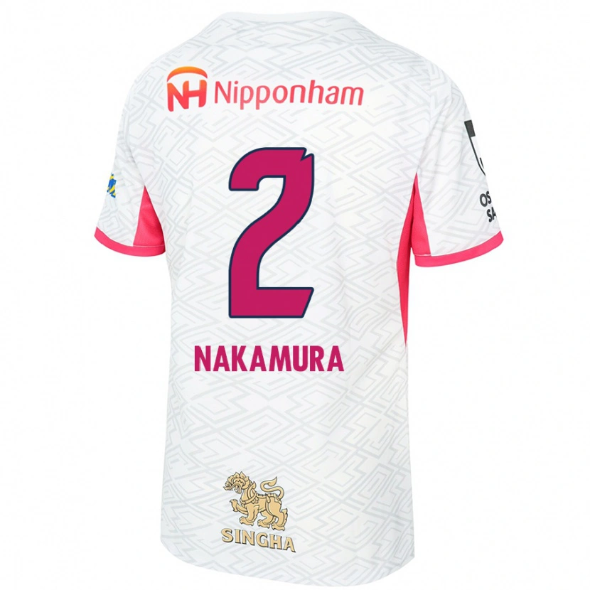 Danxen Dětské Takumi Nakamura #2 Sakura Růžová Bílá Daleko Hráčské Dresy 2025/26 Dres