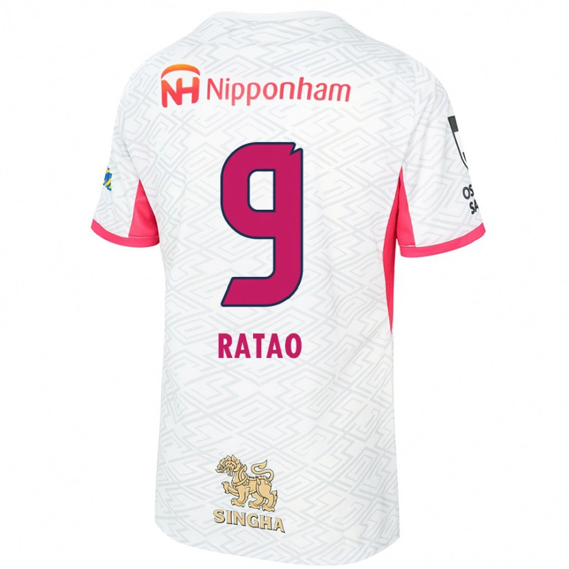Danxen Dětské Rafael Ratão #9 Sakura Růžová Bílá Daleko Hráčské Dresy 2025/26 Dres