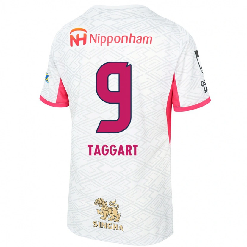 Danxen Dětské Adam Taggart #9 Bílá Sakura Růžová Daleko Hráčské Dresy 2025/26 Dres