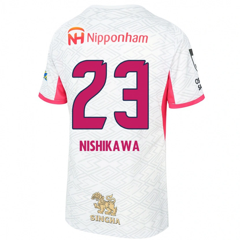 Danxen Dětské Hiroki Nishikawa #23 Sakura Růžová Bílá Daleko Hráčské Dresy 2025/26 Dres