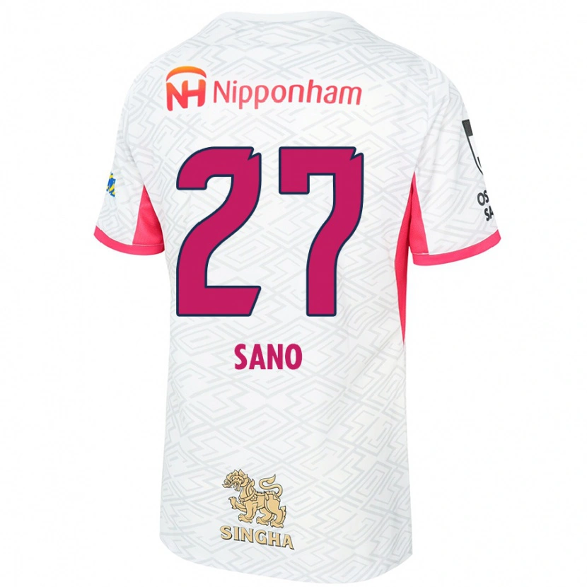Danxen Dětské Taiki Sano #27 Sakura Růžová Bílá Daleko Hráčské Dresy 2025/26 Dres