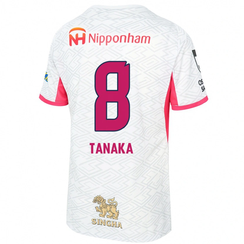 Danxen Dětské Tomoko Tanaka #8 Sakura Růžová Bílá Daleko Hráčské Dresy 2025/26 Dres