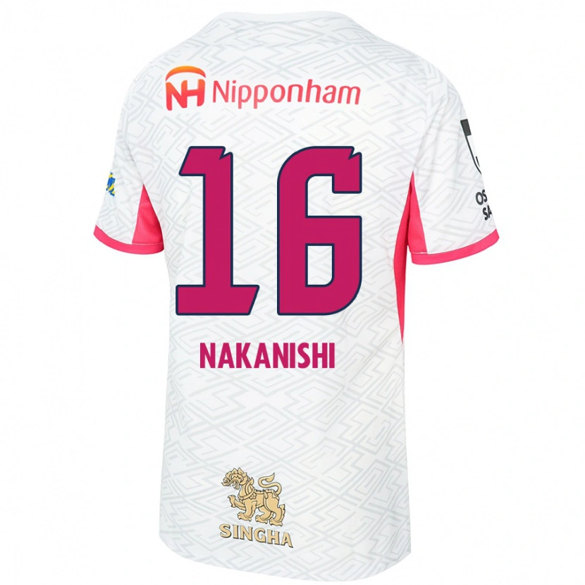 Danxen Dětské Fuu Nakanishi #16 Sakura Růžová Bílá Daleko Hráčské Dresy 2025/26 Dres