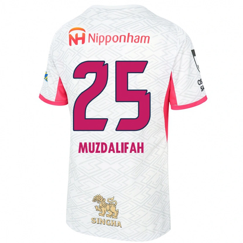 Danxen Dětské Zahra Muzdalifah #25 Sakura Růžová Bílá Daleko Hráčské Dresy 2025/26 Dres