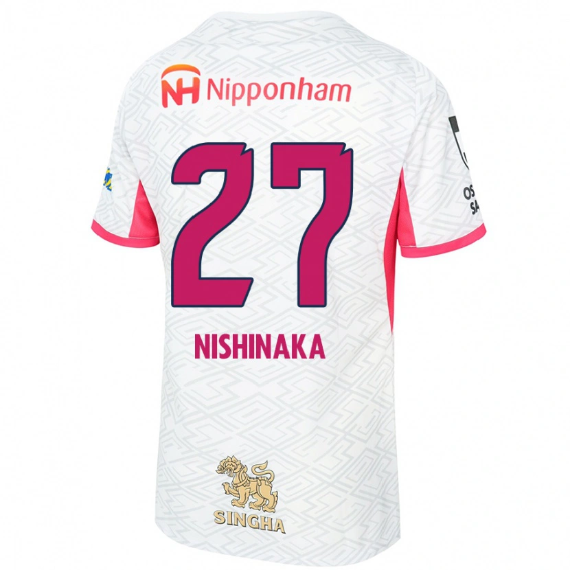 Danxen Dětské Maho Nishinaka #27 Bílá Sakura Růžová Daleko Hráčské Dresy 2025/26 Dres