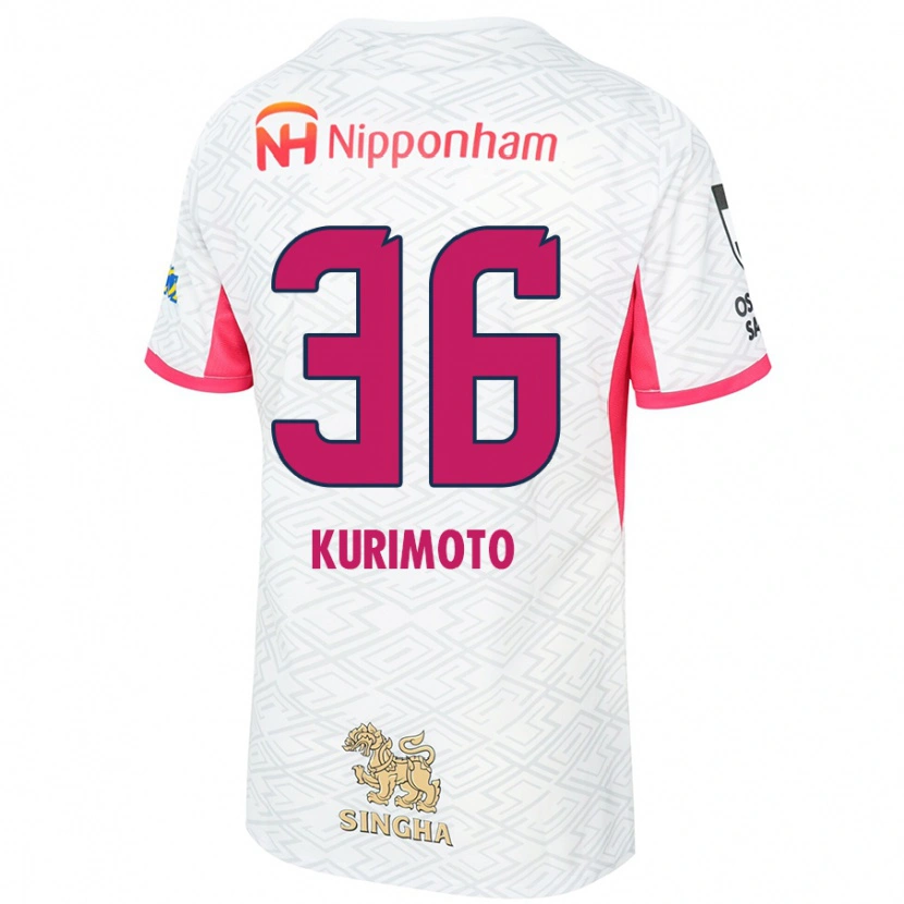 Danxen Dětské Yuka Kurimoto #36 Sakura Růžová Bílá Daleko Hráčské Dresy 2025/26 Dres