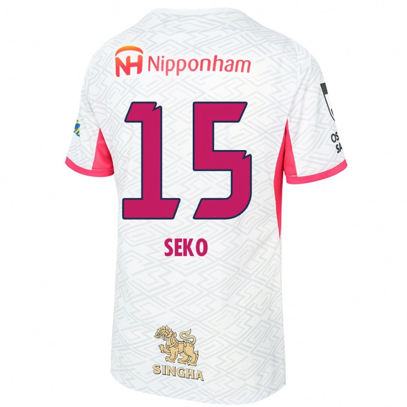 Danxen Dětské Ayumu Seko #15 Sakura Růžová Bílá Daleko Hráčské Dresy 2025/26 Dres