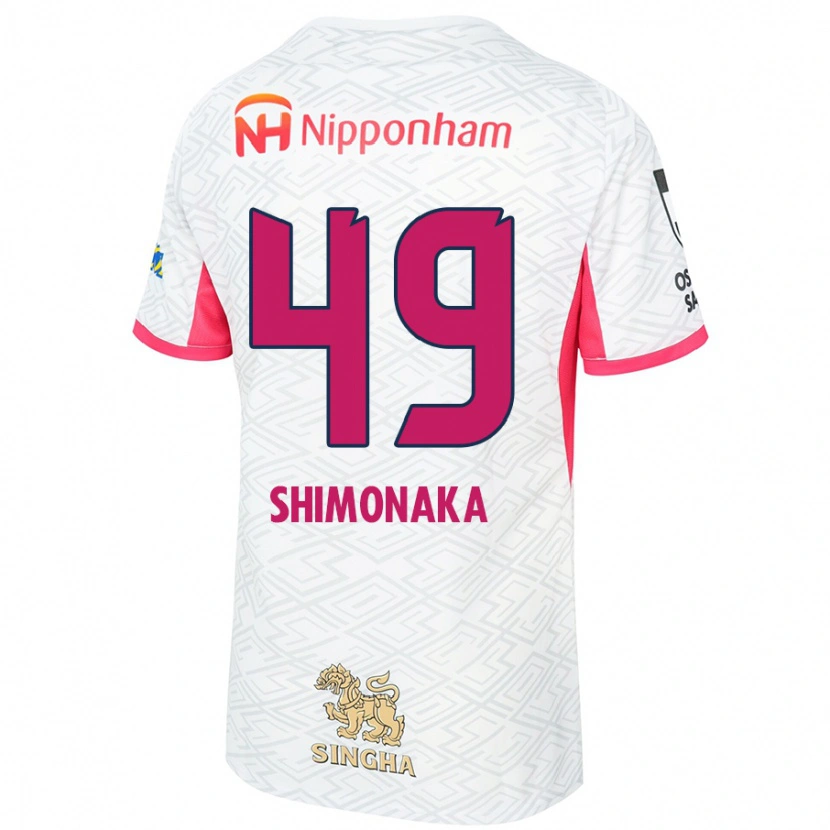 Danxen Dětské Ryoga Shimonaka #49 Sakura Růžová Bílá Daleko Hráčské Dresy 2025/26 Dres