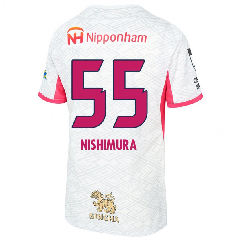 Danxen Dětské Subaru Nishimura #55 Sakura Růžová Bílá Daleko Hráčské Dresy 2025/26 Dres