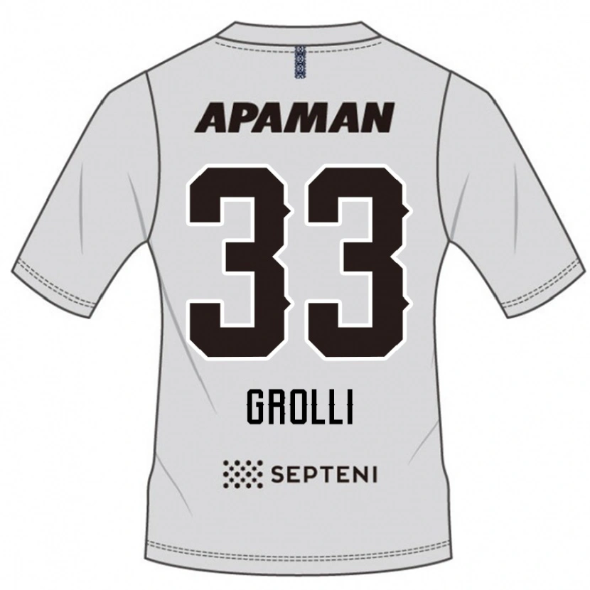 Danxen Dětské Douglas Grolli #33 Královská Modrá Bílá Daleko Hráčské Dresy 2025/26 Dres