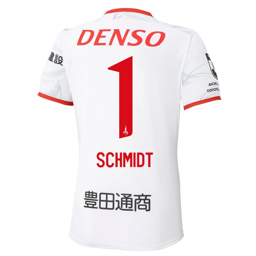 Danxen Dětské Daniel Schmidt #1 Červená Žlutá Daleko Hráčské Dresy 2025/26 Dres