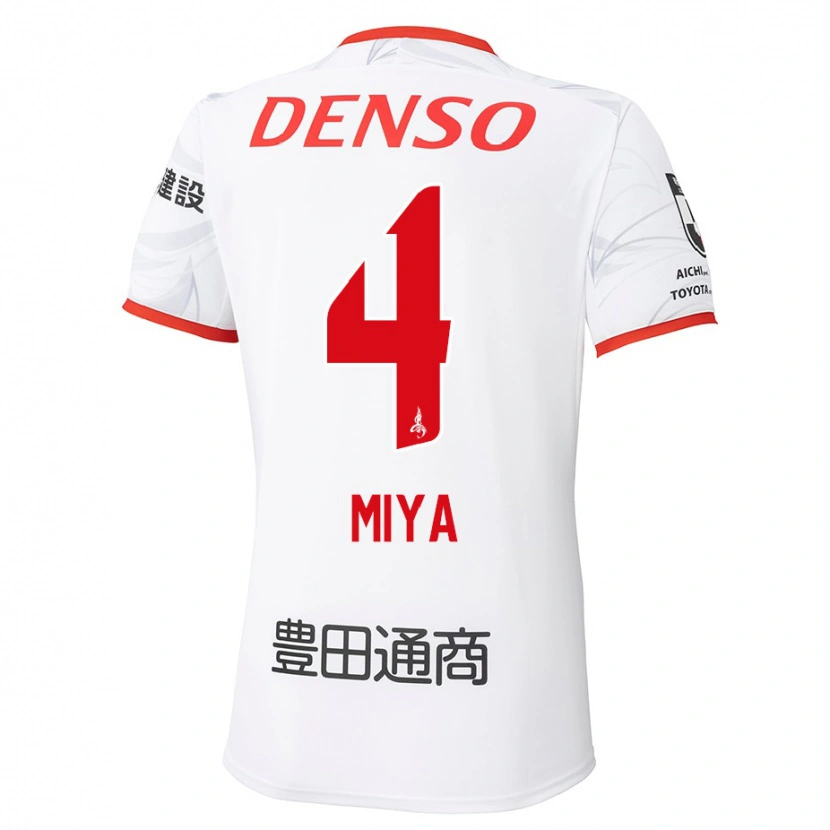 Danxen Dětské Daiki Miya #4 Červená Žlutá Daleko Hráčské Dresy 2025/26 Dres