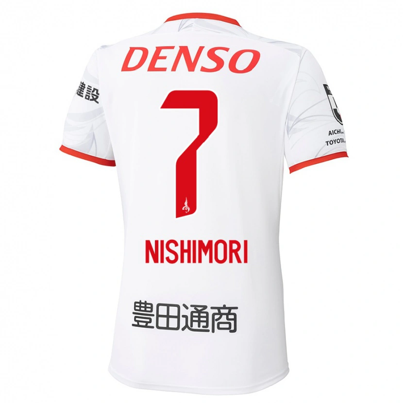 Danxen Dětské Yuto Nishimori #7 Červená Žlutá Daleko Hráčské Dresy 2025/26 Dres