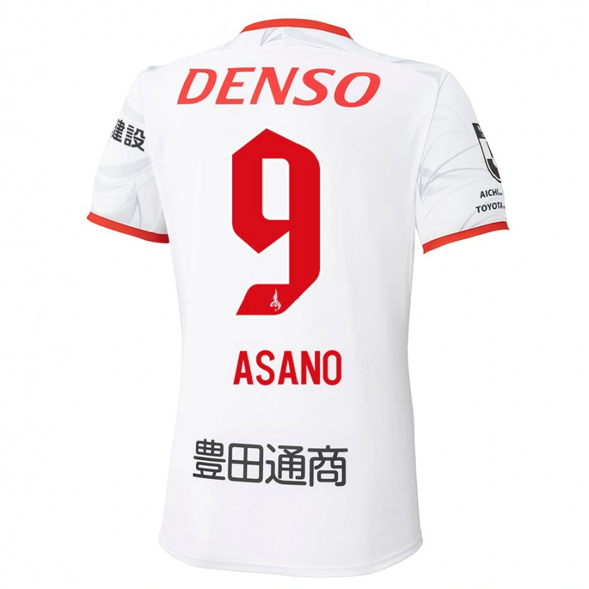 Danxen Dětské Yuya Asano #9 Červená Žlutá Daleko Hráčské Dresy 2025/26 Dres