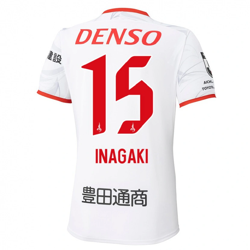 Danxen Dětské Sho Inagaki #15 Červená Žlutá Daleko Hráčské Dresy 2025/26 Dres