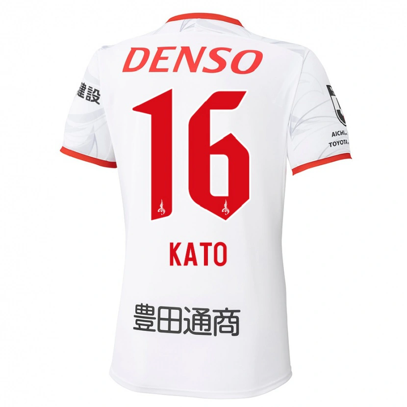Danxen Dětské Naotaro Kato #16 Červená Žlutá Daleko Hráčské Dresy 2025/26 Dres