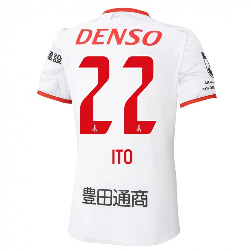 Danxen Dětské Ken Ito #22 Červená Žlutá Daleko Hráčské Dresy 2025/26 Dres