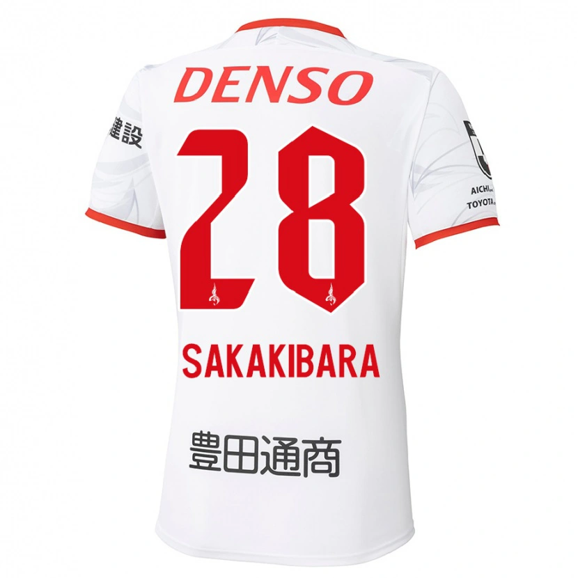 Danxen Dětské Kyota Sakakibara #28 Červená Žlutá Daleko Hráčské Dresy 2025/26 Dres