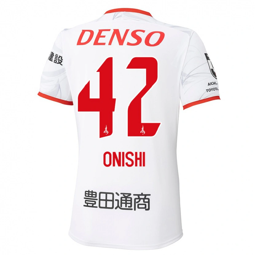 Danxen Dětské Ritsu Onishi #42 Červená Žlutá Daleko Hráčské Dresy 2025/26 Dres