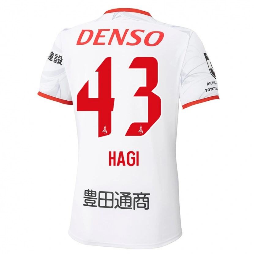 Danxen Dětské Hiroaki Hagi #43 Červená Žlutá Daleko Hráčské Dresy 2025/26 Dres
