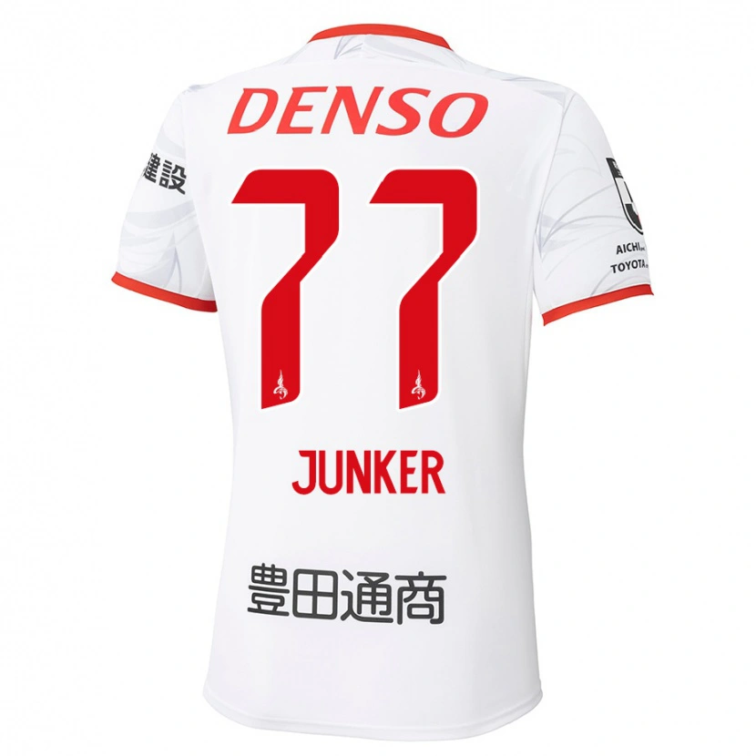 Danxen Dětské Kasper Junker #77 Červená Žlutá Daleko Hráčské Dresy 2025/26 Dres