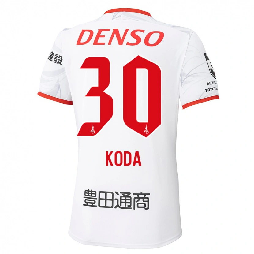 Danxen Dětské Hidemasa Koda #30 Červená Žlutá Daleko Hráčské Dresy 2025/26 Dres