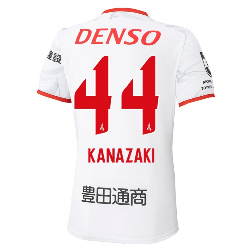 Danxen Dětské Mu Kanazaki #44 Červená Žlutá Daleko Hráčské Dresy 2025/26 Dres