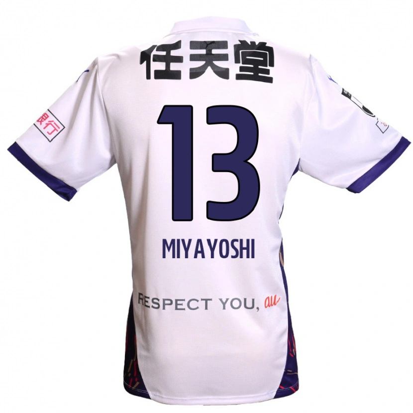 Danxen Dětské Takumi Miyayoshi #13 Fialová Bílá Černá Daleko Hráčské Dresy 2025/26 Dres