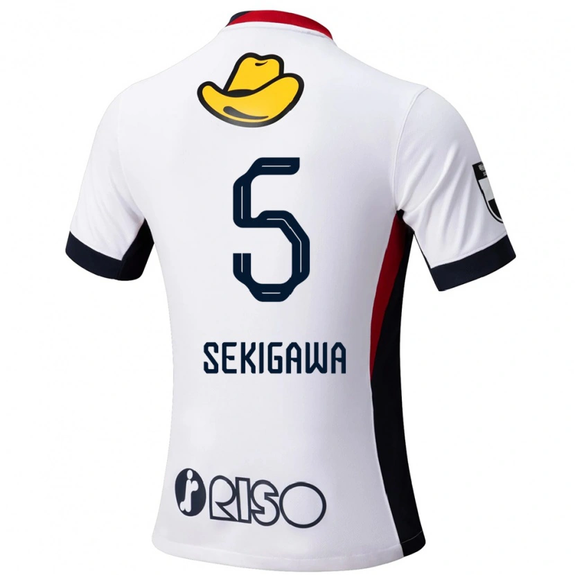 Danxen Dětské Ikuma Sekigawa #5 Červená Černá Daleko Hráčské Dresy 2025/26 Dres