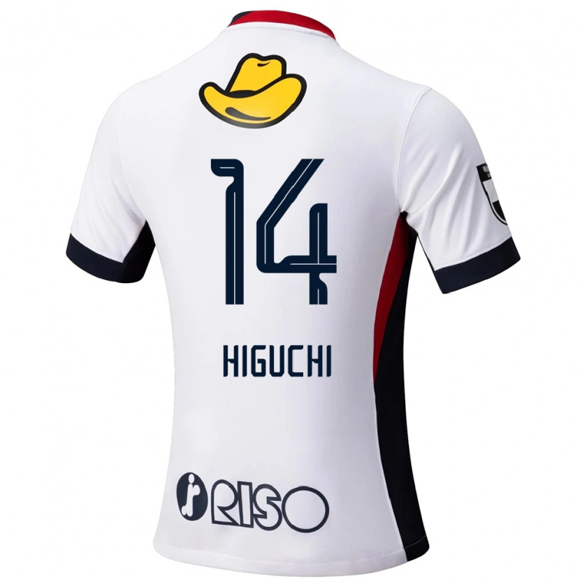 Danxen Dětské Yuta Higuchi #14 Červená Černá Daleko Hráčské Dresy 2025/26 Dres