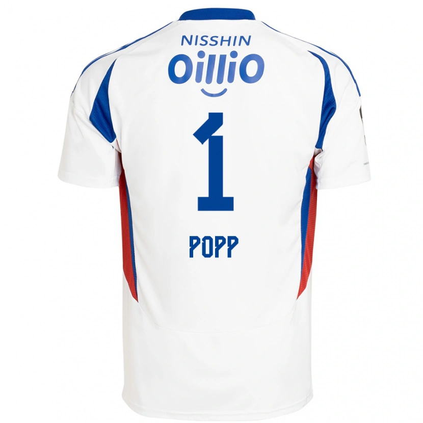 Danxen Dětské William Popp #1 Královská Modrá Bílá Daleko Hráčské Dresy 2025/26 Dres