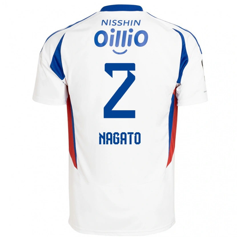 Danxen Dětské Katsuya Nagato #2 Královská Modrá Bílá Daleko Hráčské Dresy 2025/26 Dres