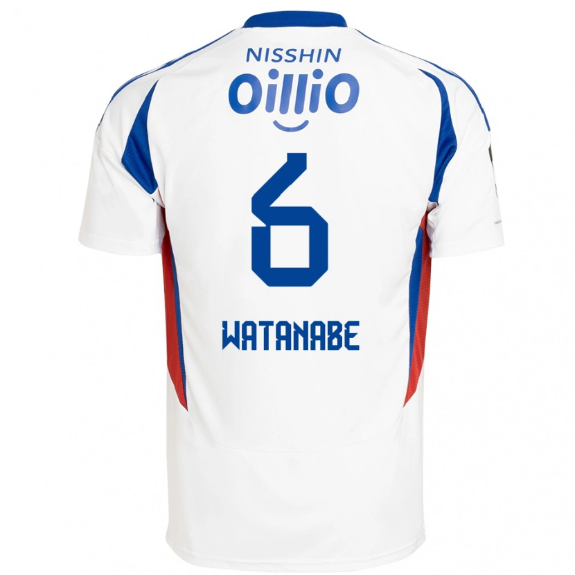 Danxen Dětské Kota Watanabe #6 Bílá Královská Modrá Daleko Hráčské Dresy 2025/26 Dres