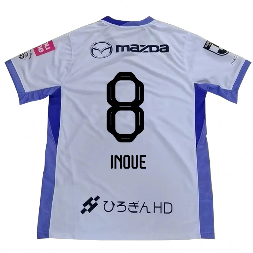 Danxen Dětské Akashi Inoue #8 Fialová Oranžová Daleko Hráčské Dresy 2025/26 Dres